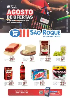 São Roque Supermercados Folheto - válido de 01.08.2025 | Página: 1