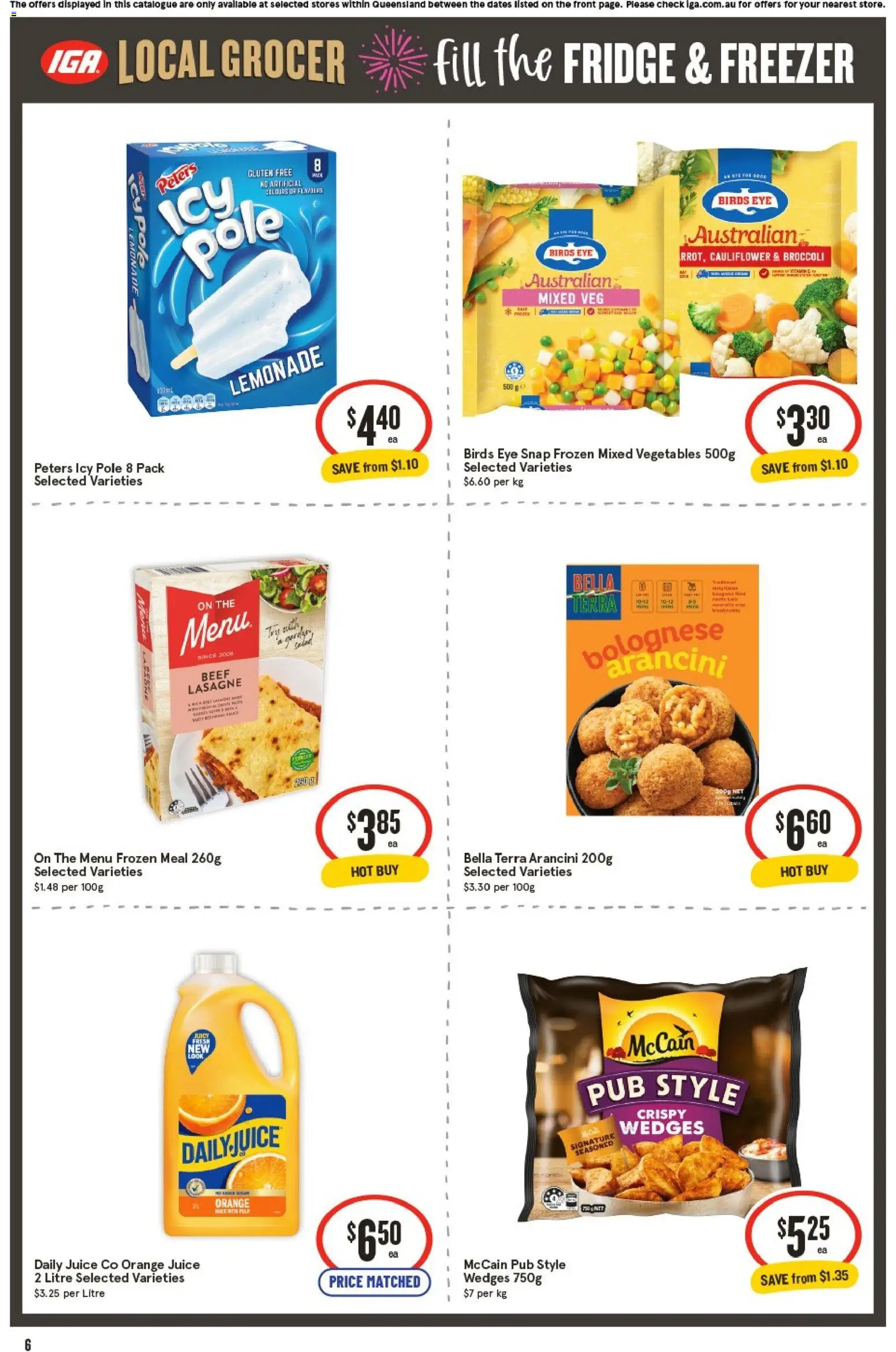 IGA catalogue - valid from 31.12.2025 | Page: 6 | Products: Crackers, Energy drink, Biscuits, Sugar