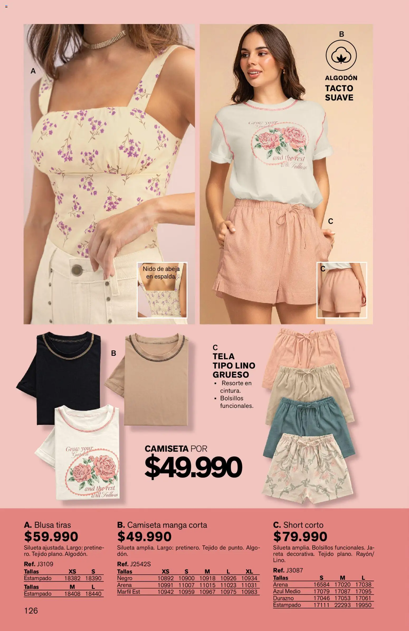Leonisa revista - valida desde el 03.04.2026 | Página: 126 | Productos: Algodón, Short, Camiseta, Blusa