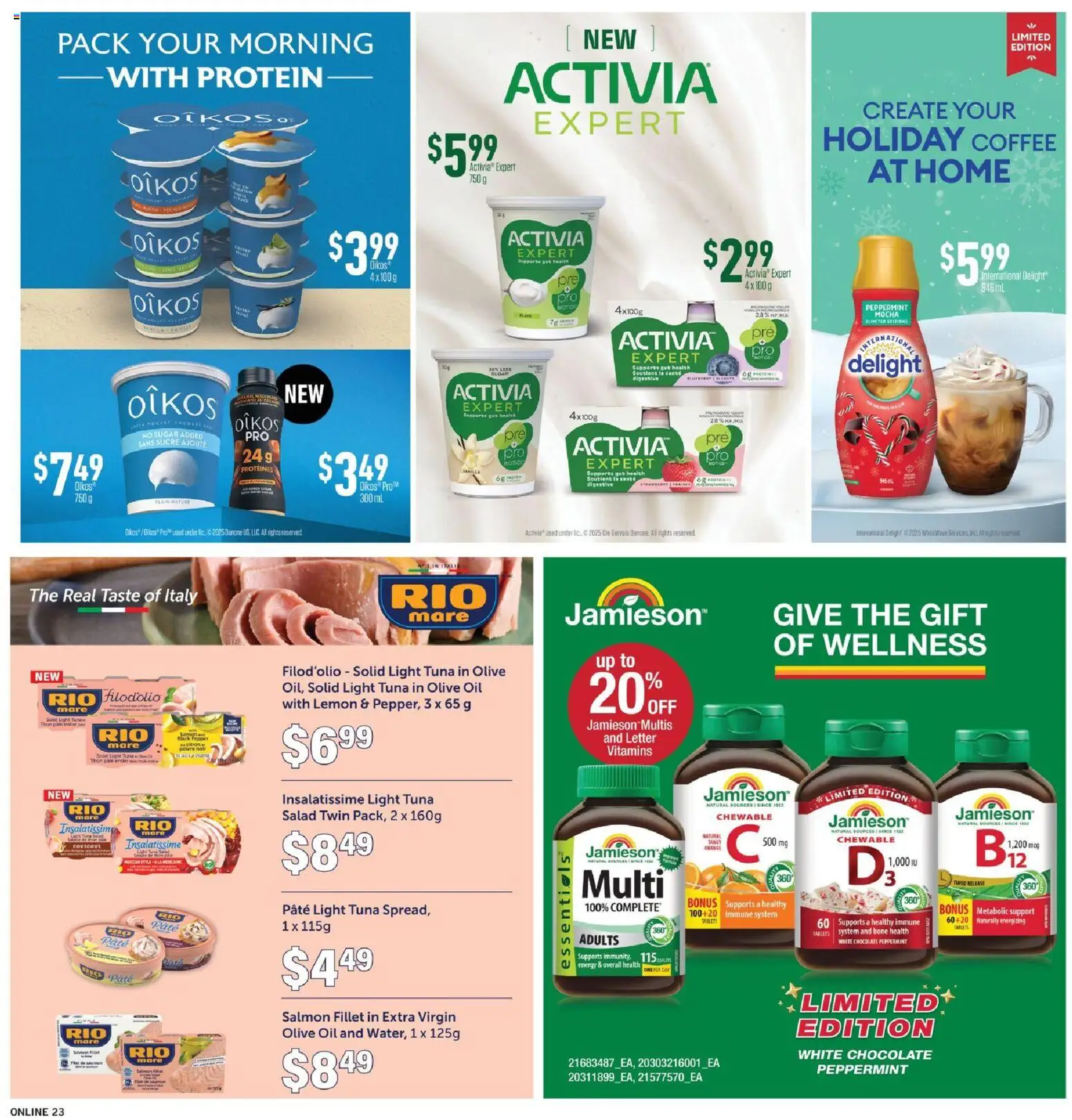 Fortinos flyer valid from 20.11.2025 | Page: 23 | Products: Salad, Oil, Coffee, Chocolate