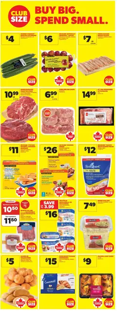 Preview of Real Canadian Superstore weekly flyer / circulaire from shop Real Canadian Superstore valid from 09.04.2026 | Page: 23 | Products: Cucumbers, Salad, Chicken wings, Cheese