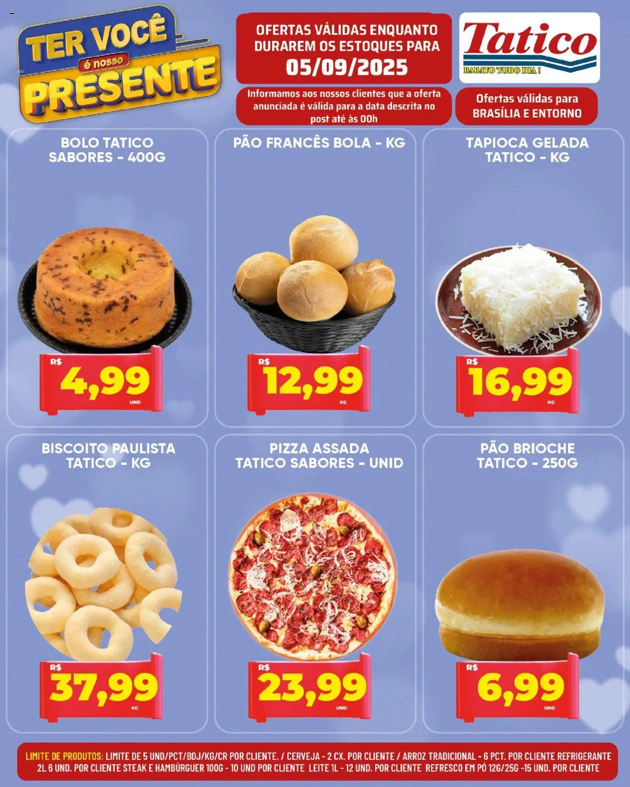 Tatico Folheto - válido de 05.09.2025 | Página: 20 | Produtos: Pó, Leite, Bolo, Hambúrguer