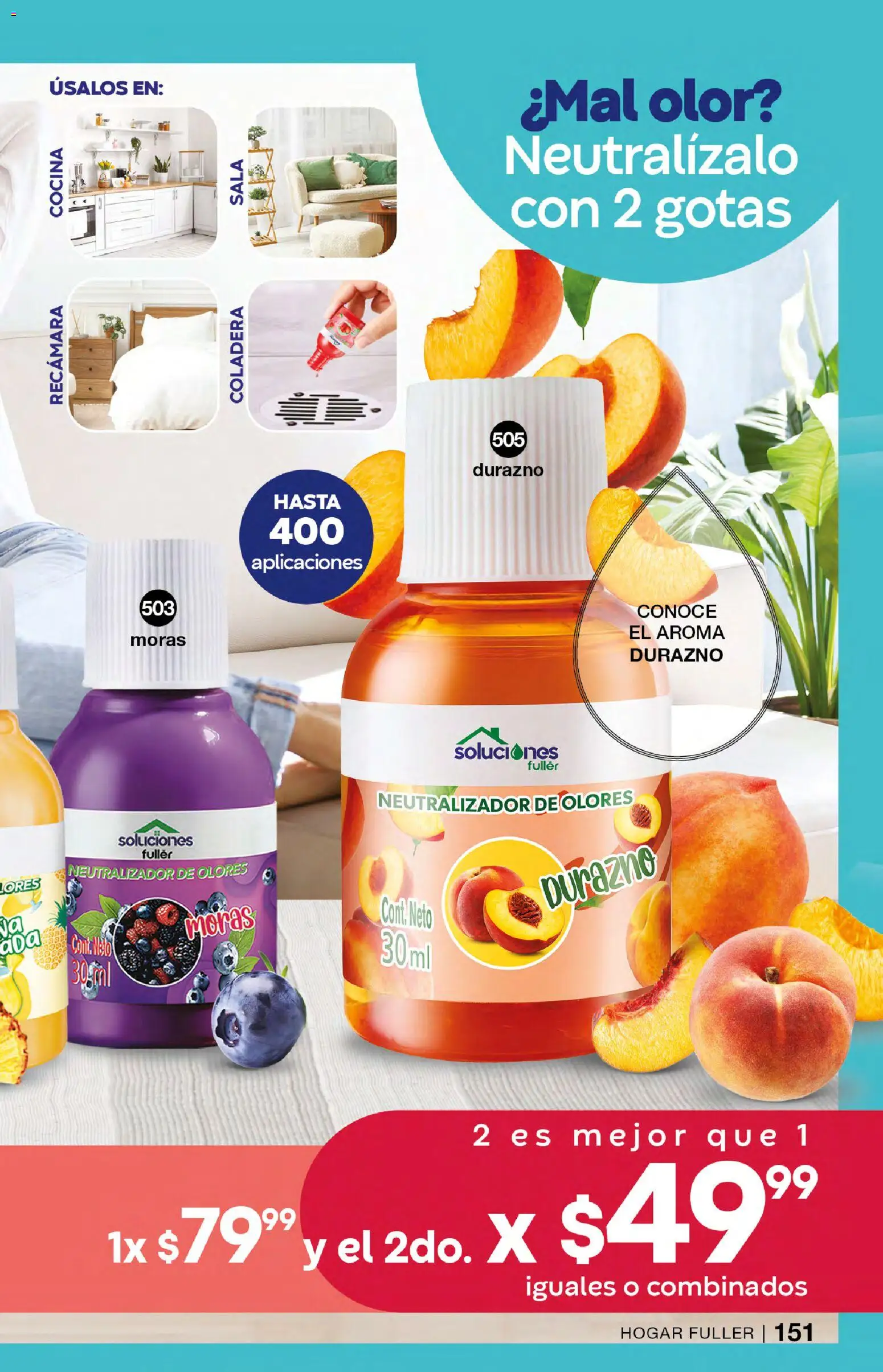 Nuevas ofertas de Fuller válidas en toda la República Mexicana desde el 07.01.2026. ¡Encuentra las mejores ofertas en Fuller campaña 20 2026! | Página: 151 | Productos: Durazno, Cocina