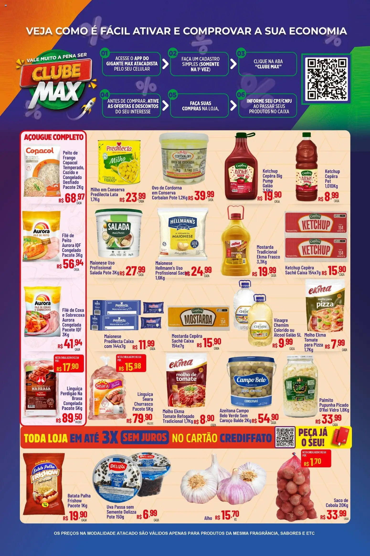 Max Atacadista Folheto - válido de 17.11.2025 | Página: 2 | Produtos: Vinagre, Faca, Pizza, Peito de frango