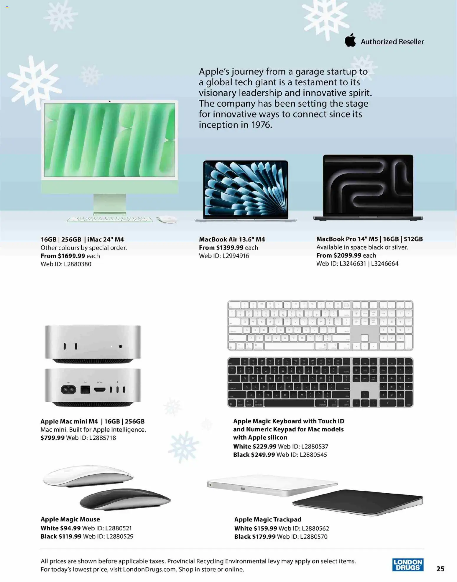 London Drugs flyer valid from 12.11.2025 | Page: 25 | Products: Mouse, Keyboard
