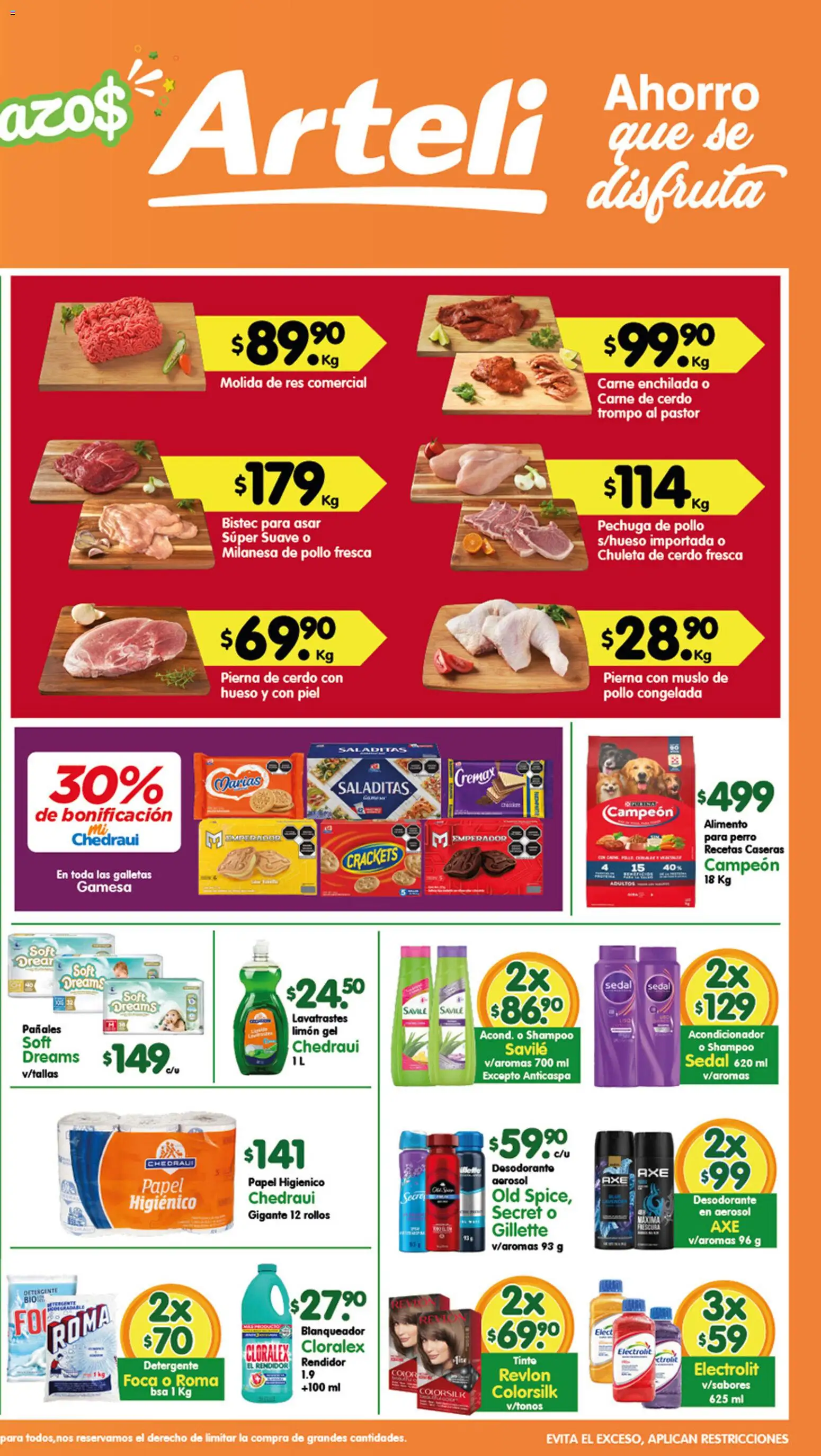Nuevas ofertas de Arteli válidas en toda la República Mexicana desde el 28.11.2025. ¡Encuentra las mejores ofertas en Arteli folleto! | Página: 2 | Productos: Desodorante, Crema, Res, Pañales