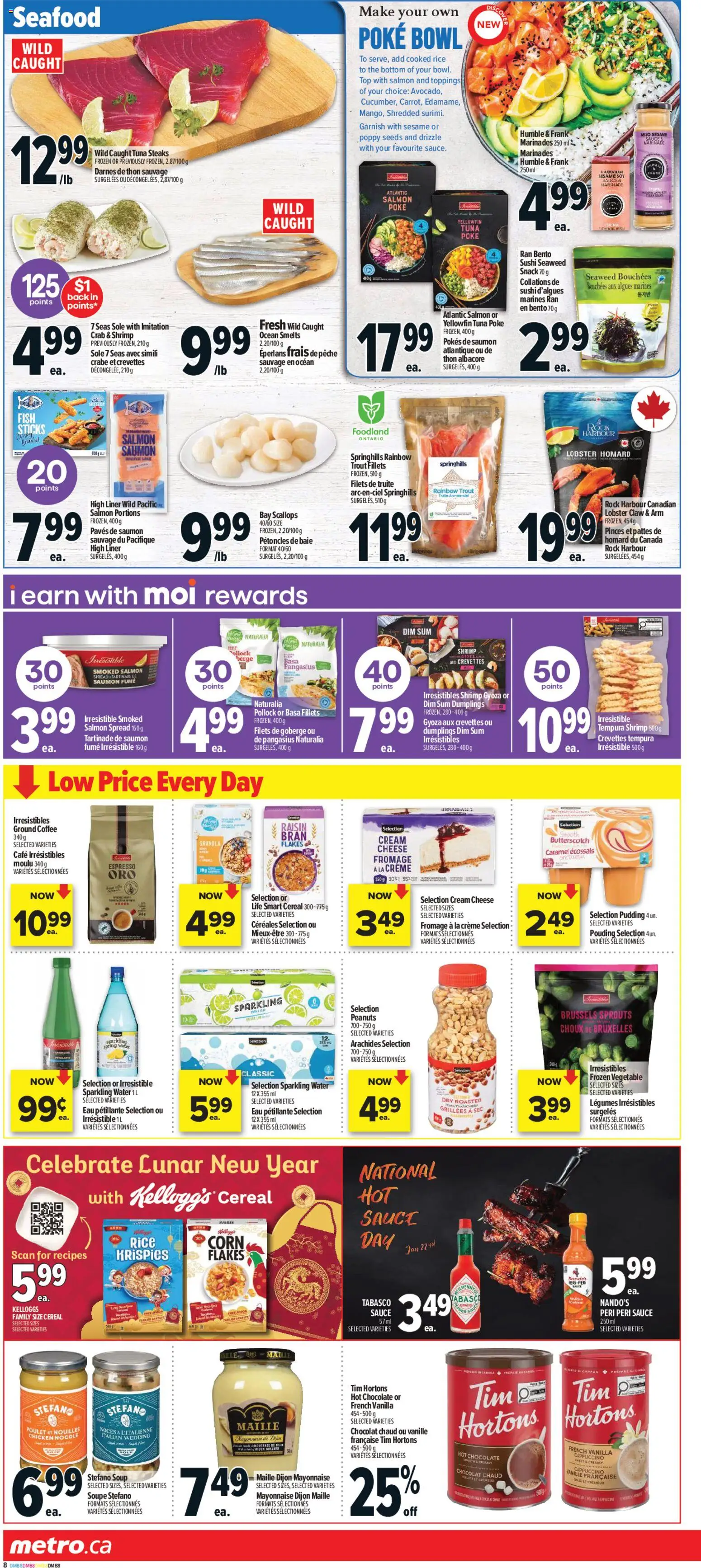 Metro flyer valid from 22.01.2026 | Page: 14 | Products: Rice, Fish, Cheese, Coffee