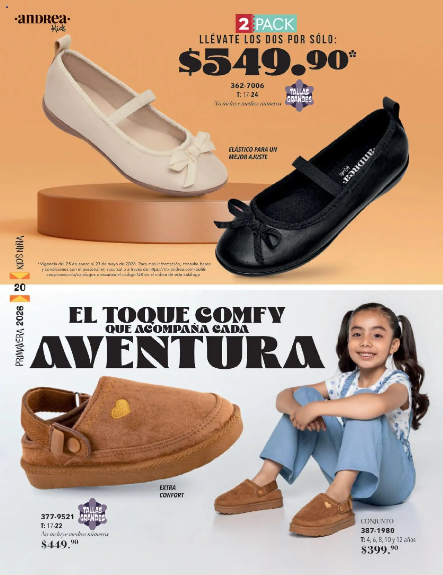 Nuevas ofertas de Andrea válidas en toda la República Mexicana desde el 25.01.2026. ¡Encuentra las mejores ofertas en Andrea catálogo Infantil! | Página: 20 | Productos: Conjunto