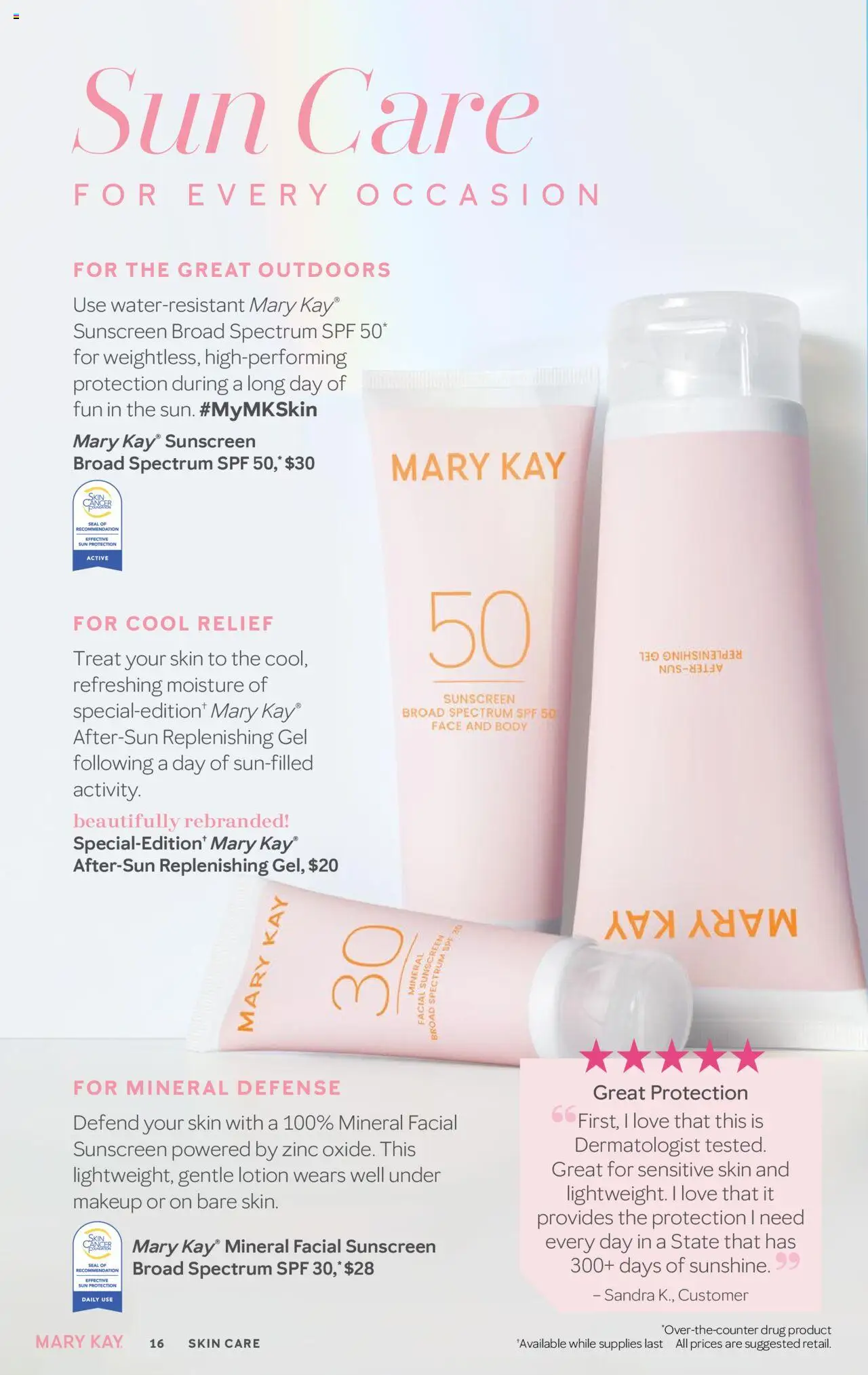 Mary Kay The Look Summer 2025 - valid from 16.05.2025 | Page: 16 | Products: Zinc, Sunscreen