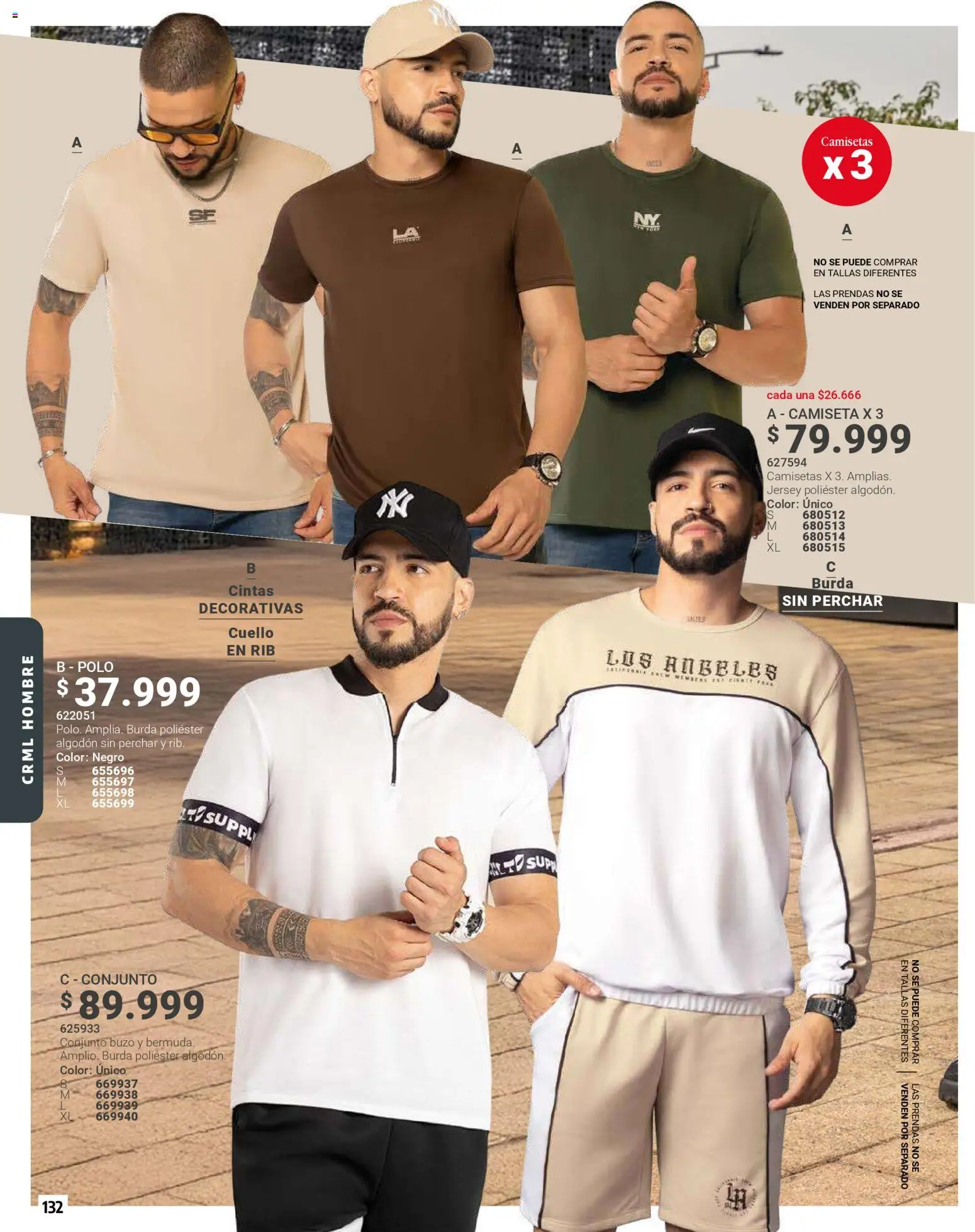 Carmel revista - valida desde el 01.03.2026 | Página: 132 | Productos: Buzo, Camiseta, Conjunto, Cuello