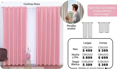Vista previa de Colchas Concord - Catálogo, nuevo folleto de la tienda, válido en México a partir del 01.08.2025 | Página: 104 | Productos: Cortinas