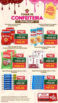 Mart Minas - Ofertas de confeitaria - Pré-Visualização do folheto da loja Mart Minas, válido de 05.08.2025