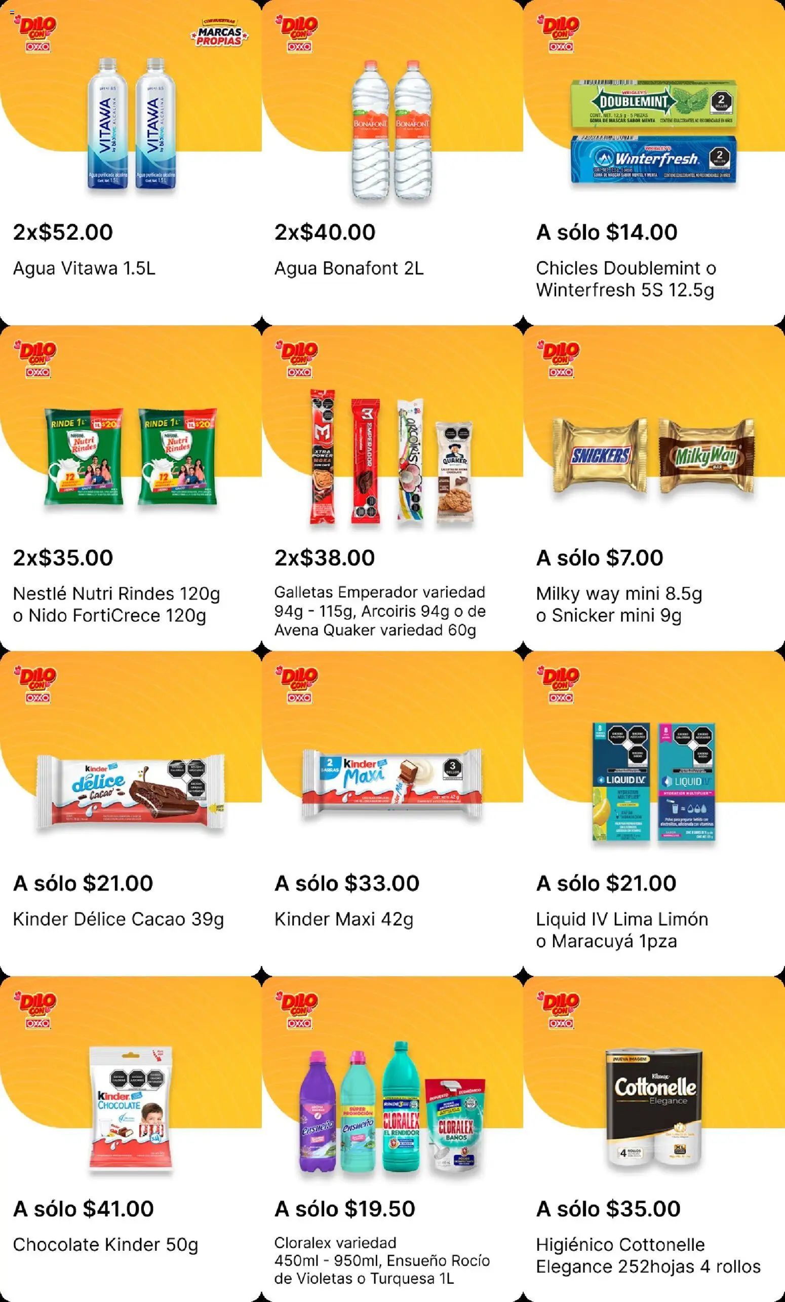 Nuevas ofertas de OXXO válidas en toda la República Mexicana desde el 29.01.2026. ¡Encuentra las mejores ofertas en OXXO folleto! | Página: 11 | Productos: Chicles, Avena, Lima, Chocolate