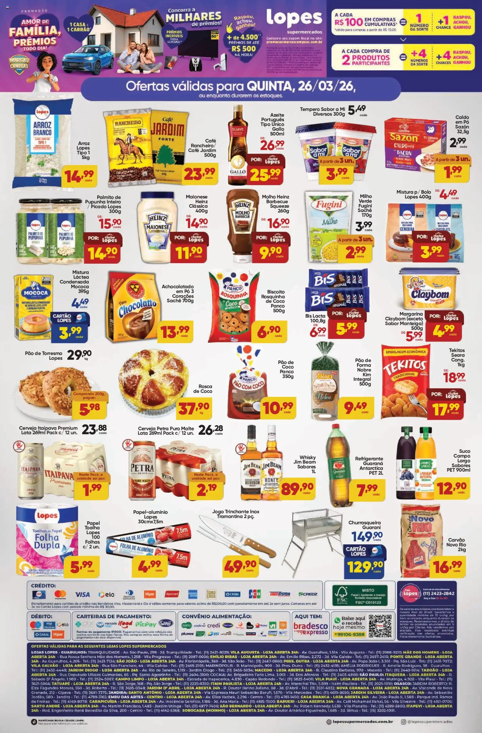 Lopes Supermercados - Ofertas da semana de 26/03/2026 ? Não perca as melhores promoções! | Brasil