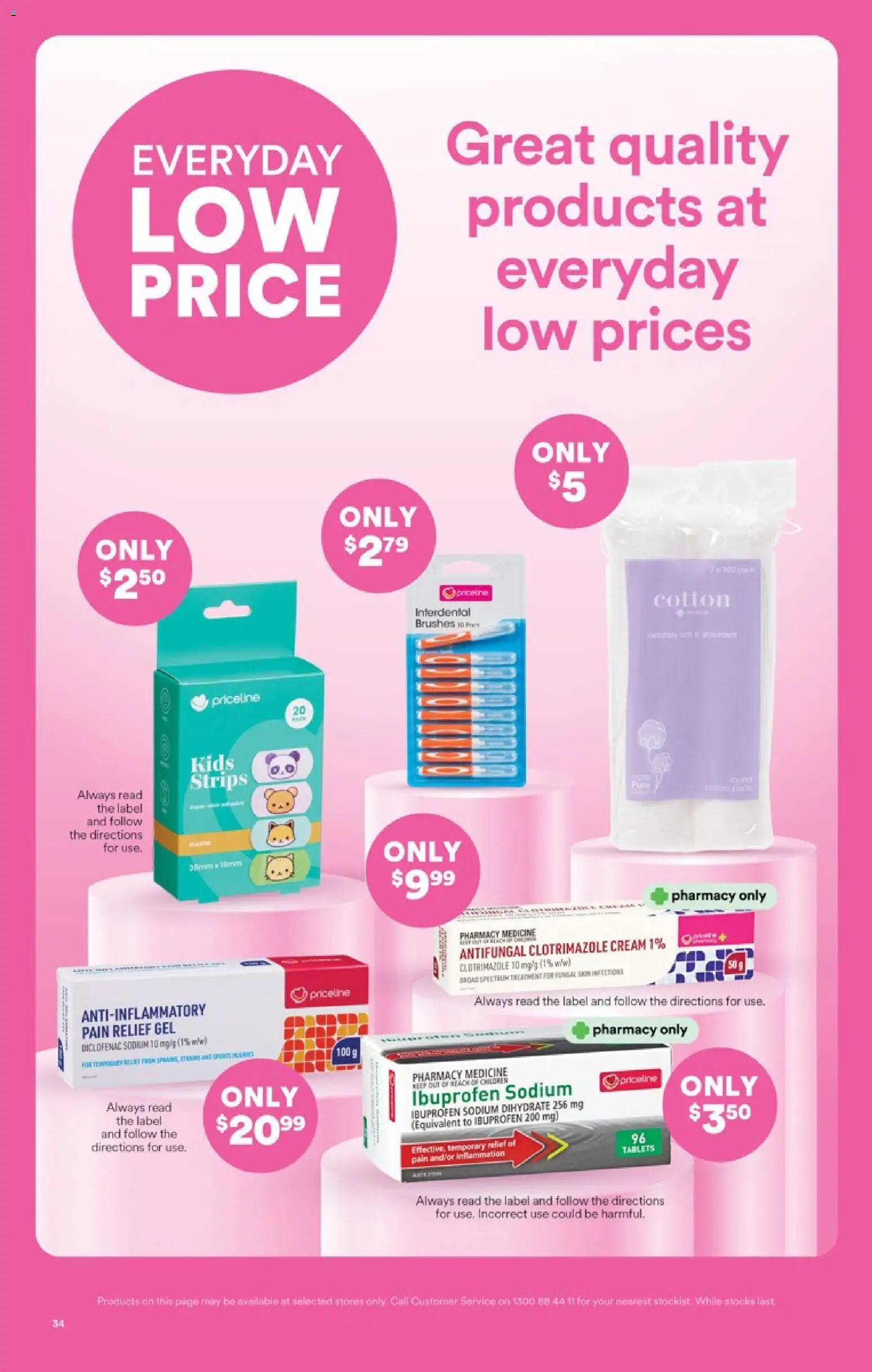Priceline Pharmacy catalogue - valid from 10.12.2025 | Page: 34 | Products: Cream, Treatment, Tablets, Pain relief