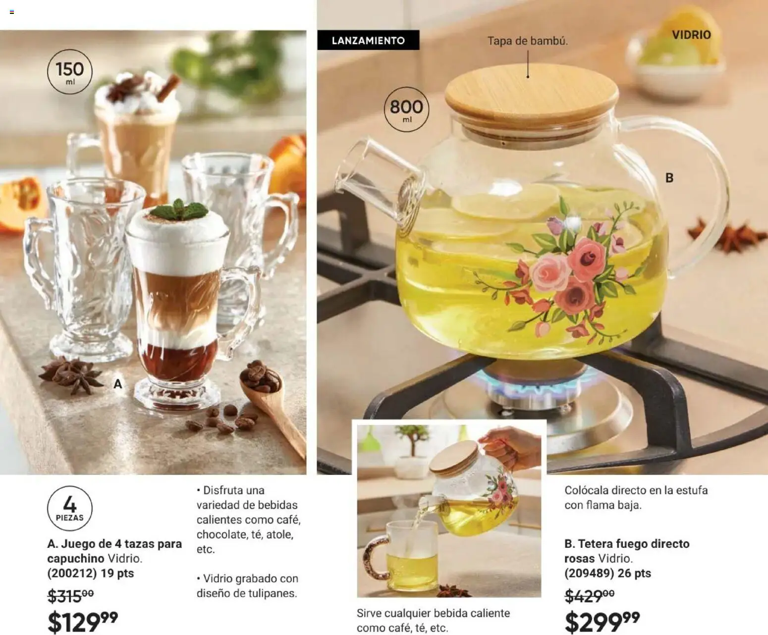 Nuevas ofertas de AVON válidas en toda la República Mexicana desde el 28.11.2025. ¡Encuentra las mejores ofertas en AVON Casa & Estilo 18 2025! | Página: 79 | Productos: Tetera, Juego