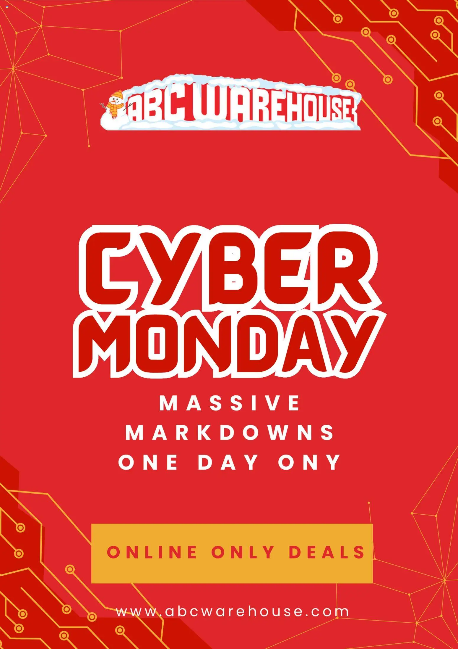 ABC Warehouse Cyber Monday - valid from 01.12.2025 | Page: 1