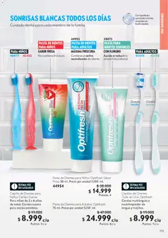 Oriflame - Catálogo 17 -  Vista previa de la revista de la tienda Oriflame valido desde el 06.12.2025 | Página: 115 | Productos: Pasta, Fresa, Cepillo, Cepillo de dientes