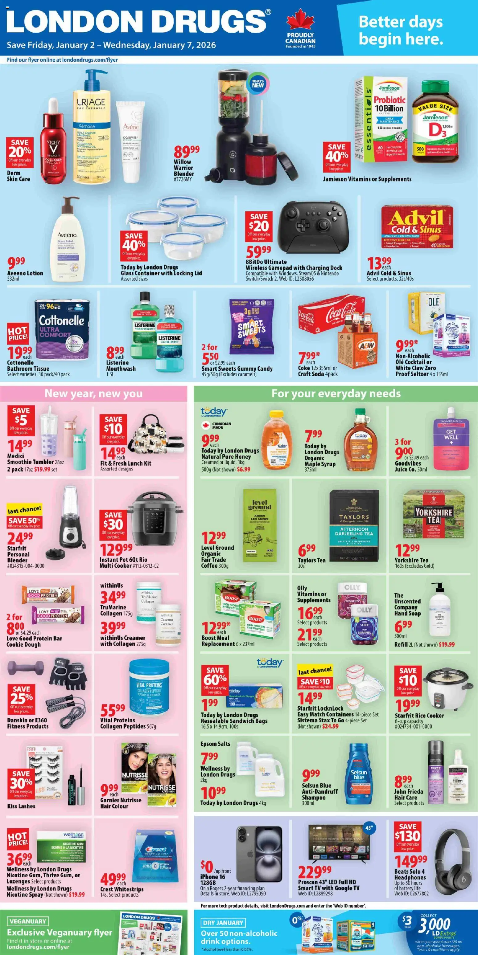 London Drugs flyer valid from 02.01.2026 | Page: 1