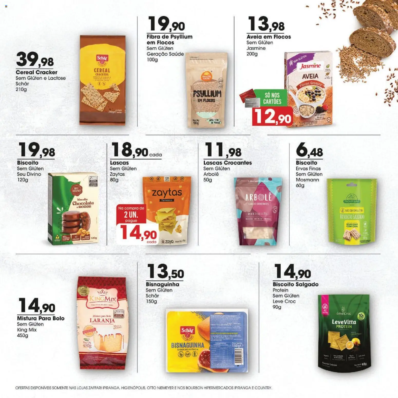 Zaffari Folheto - válido de 06.02.2026 | Página: 7 | Produtos: Manjericão, Biscoito, Chocolate, Aveia
