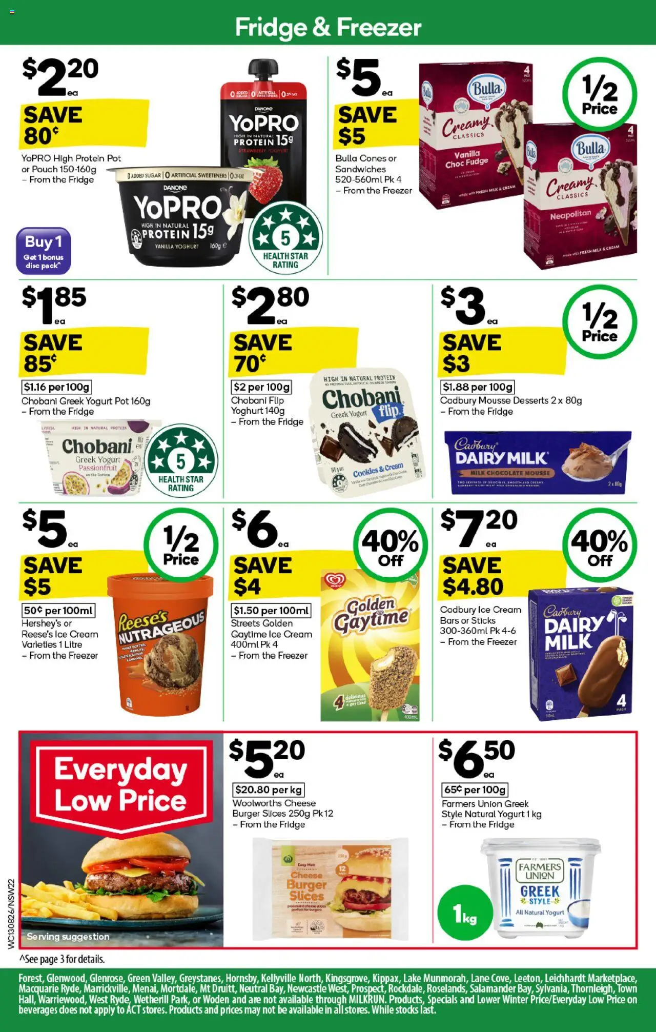 Woolworths catalogue - valid from 13.08.2025 | Page: 22 | Products: Milk, Dairy, Ice cream, Fridge