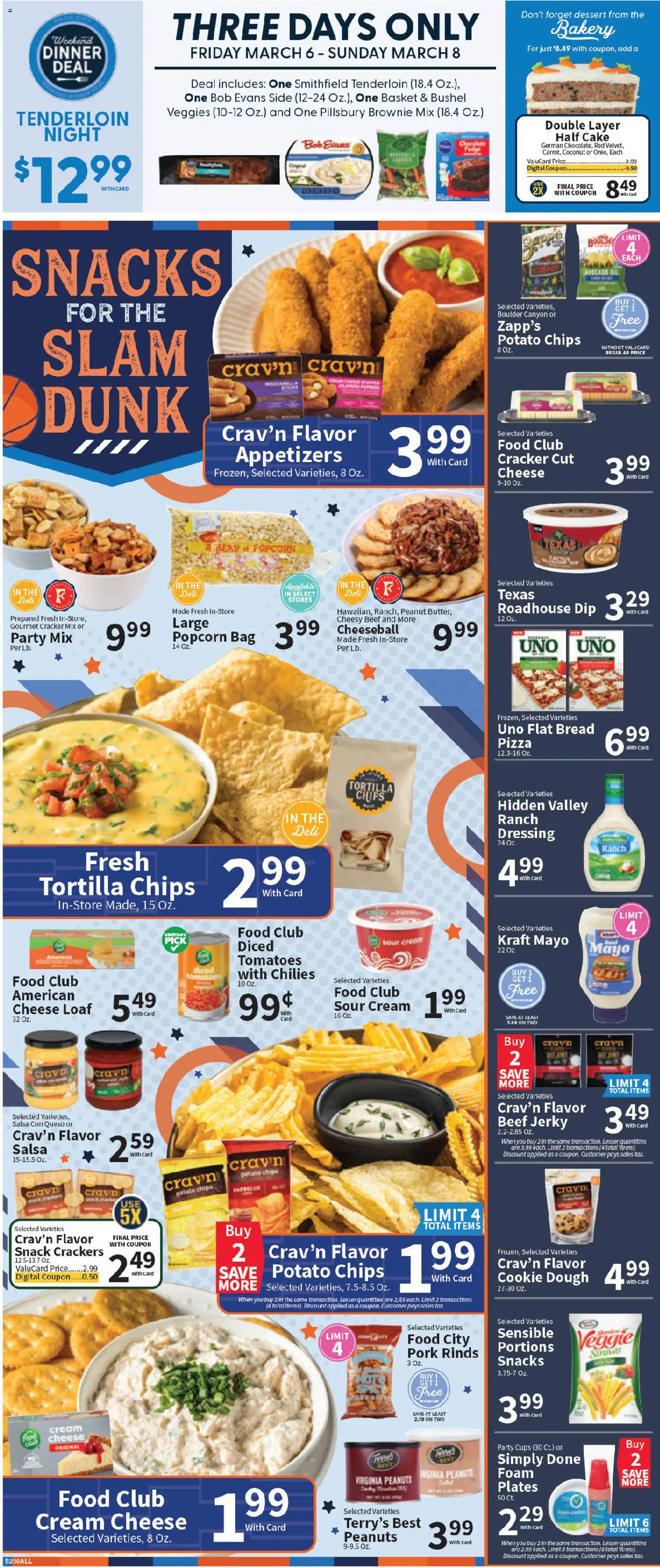 Food City Weekly Ad - valid from 06.03.2026 | Page: 2 | Products: Cheese, Pizza, Beef, Bag