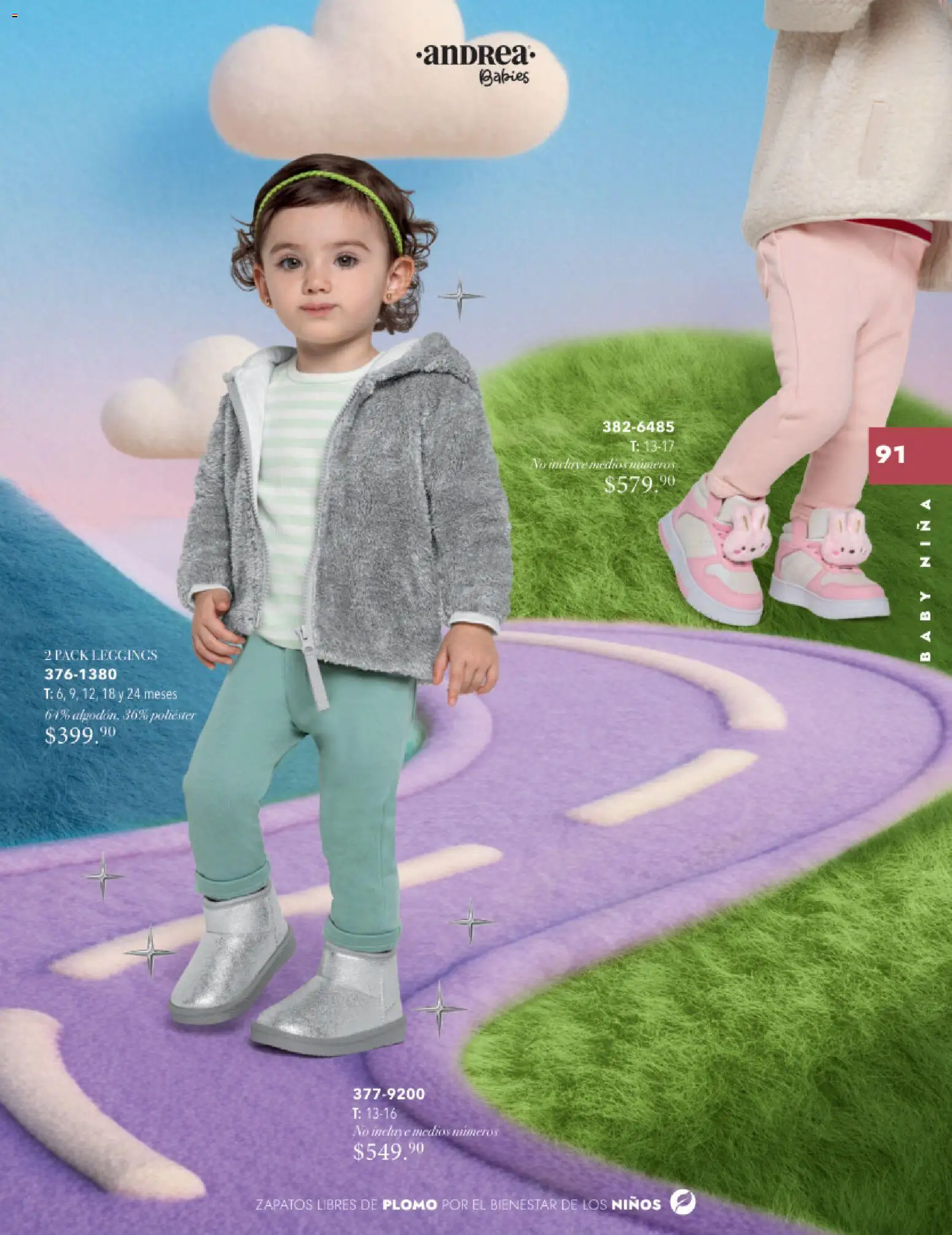 Nuevas ofertas de Andrea válidas en toda la República Mexicana desde el 26.11.2025. ¡Encuentra las mejores ofertas en Andrea catálogo Infantil Baby otoño 2025! | Página: 3 | Productos: Leggings, Zapatos