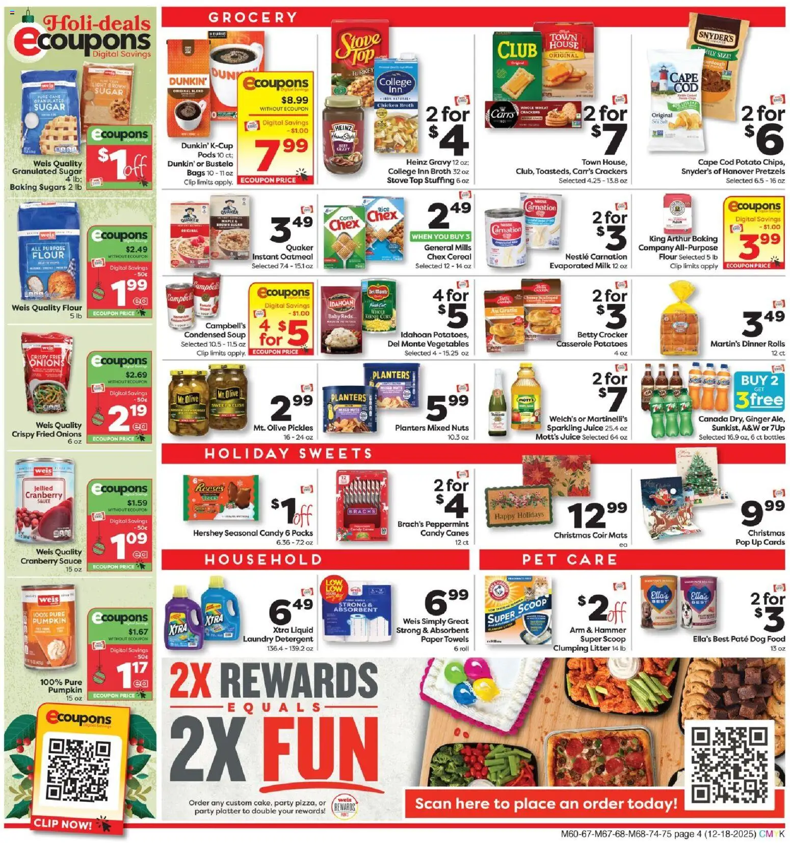 Weis Weekly Circular - DE - valid from 18.12.2025 | Page: 4 | Products: Peppermint, Clip, Detergent, Vegetables