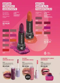 O Boticário - Ciclo 15/2025 - Pré-Visualização do folheto da loja O Boticário, válido de 13.10.2025 | Página: 136 | Produtos: Batom, Gloss labial, Doces
