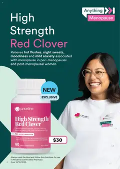 Preview of Priceline Pharmacy Anything Menopause Magazine - valid from 02.10.2025 | Page: 2 | Products: Herb, Tablets