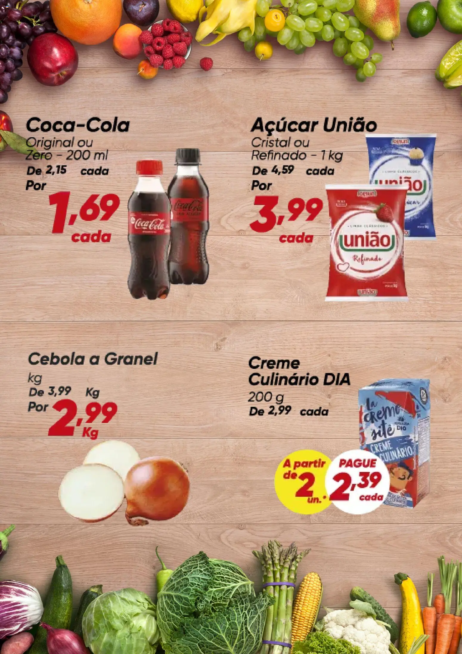 Dia Folheto - válido de 15.01.2026 | Página: 5 | Produtos: Cebola, Creme, Açúcar