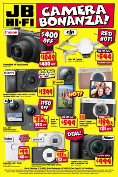 Preview of JB Hi-Fi Camera Bonanza - valid from 02.10.2025