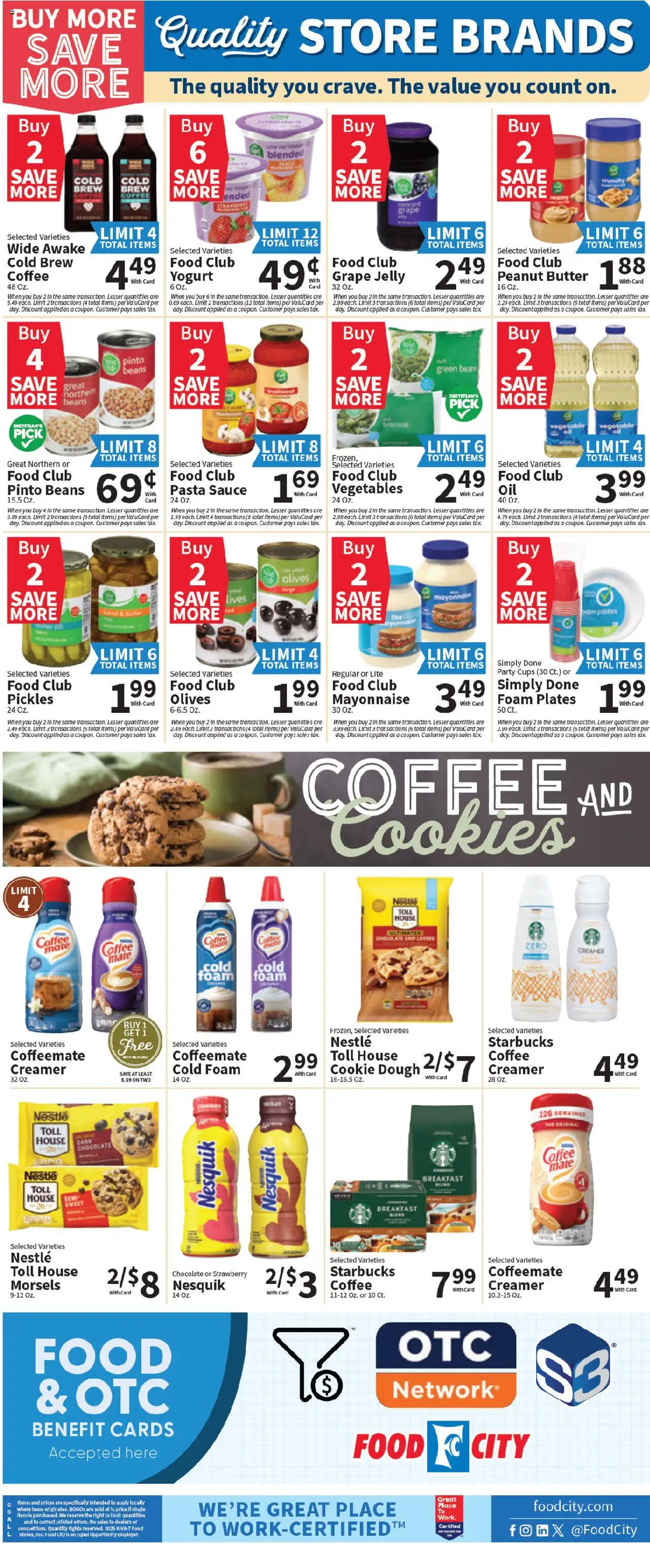 Food City Weekly Ad - valid from 08.10.2025 | Page: 8 | Products: Broccoli, Yogurt, Chocolate, Pasta