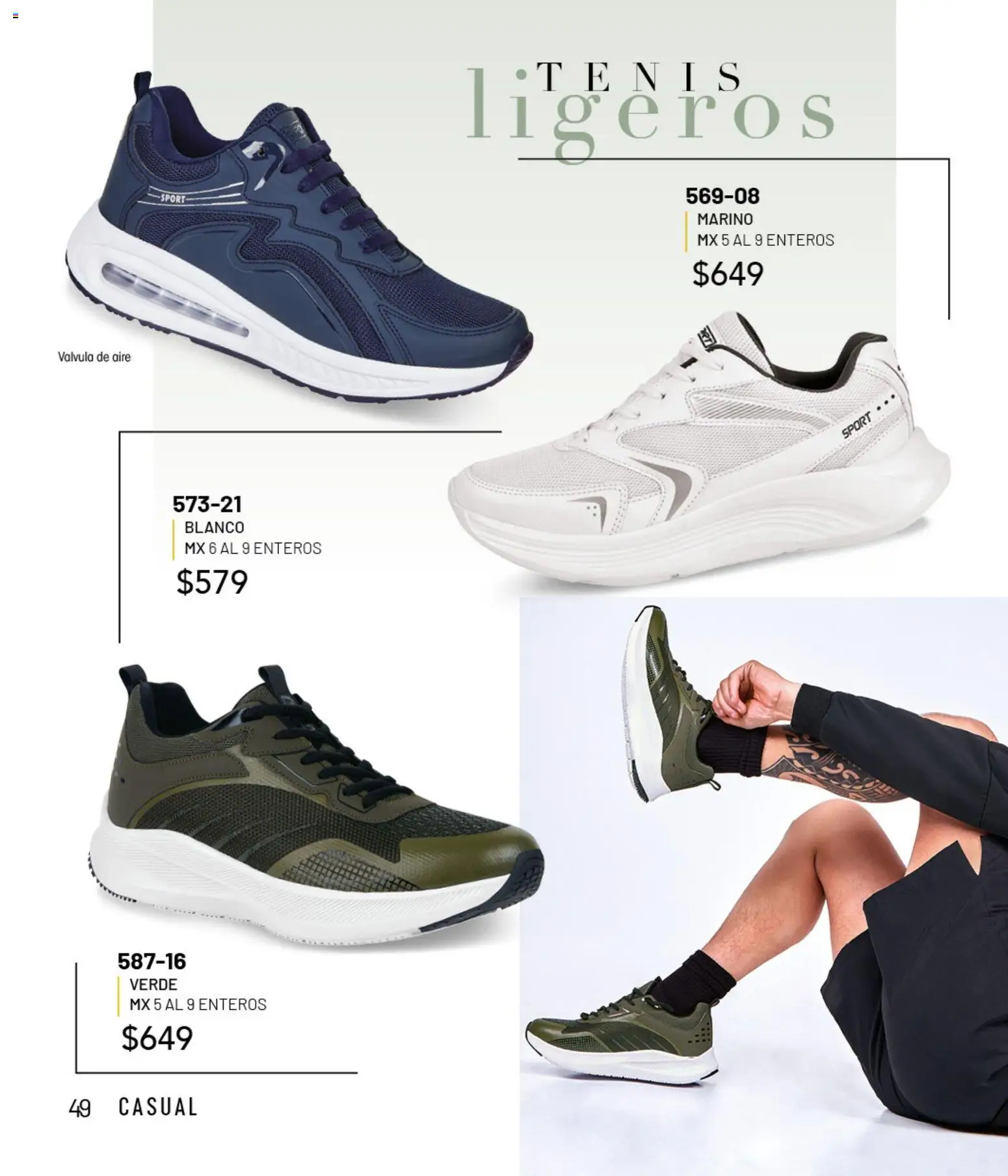 Nuevas ofertas de Cklass válidas en toda la República Mexicana desde el 02.01.2026. ¡Encuentra las mejores ofertas en Cklass catálogo Casuales! | Página: 50 | Productos: Tenis, Válvula