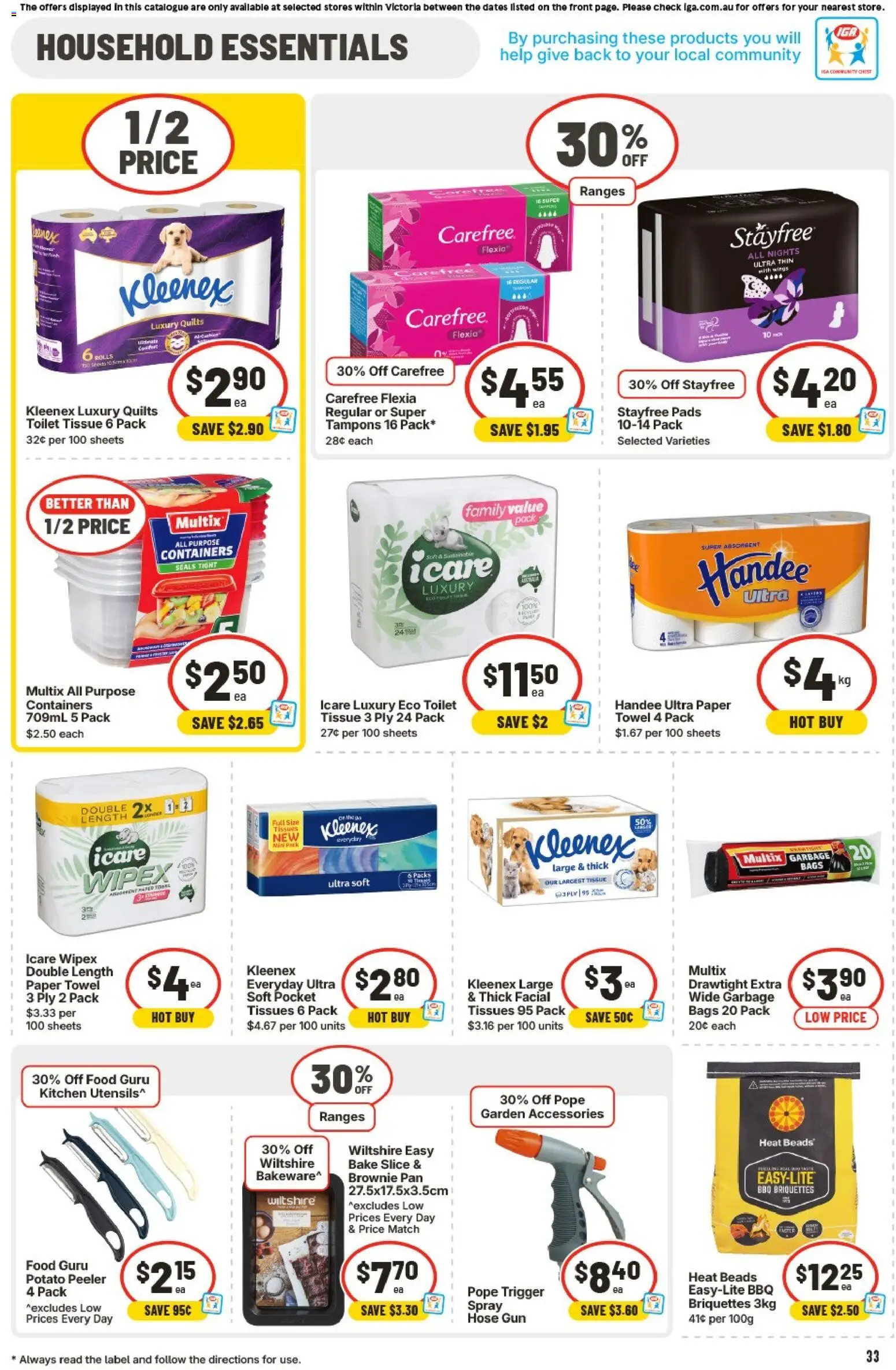 IGA catalogue - valid from 04.02.2026 | Page: 39 | Products: Toilet, Household, Accessories, Tampons