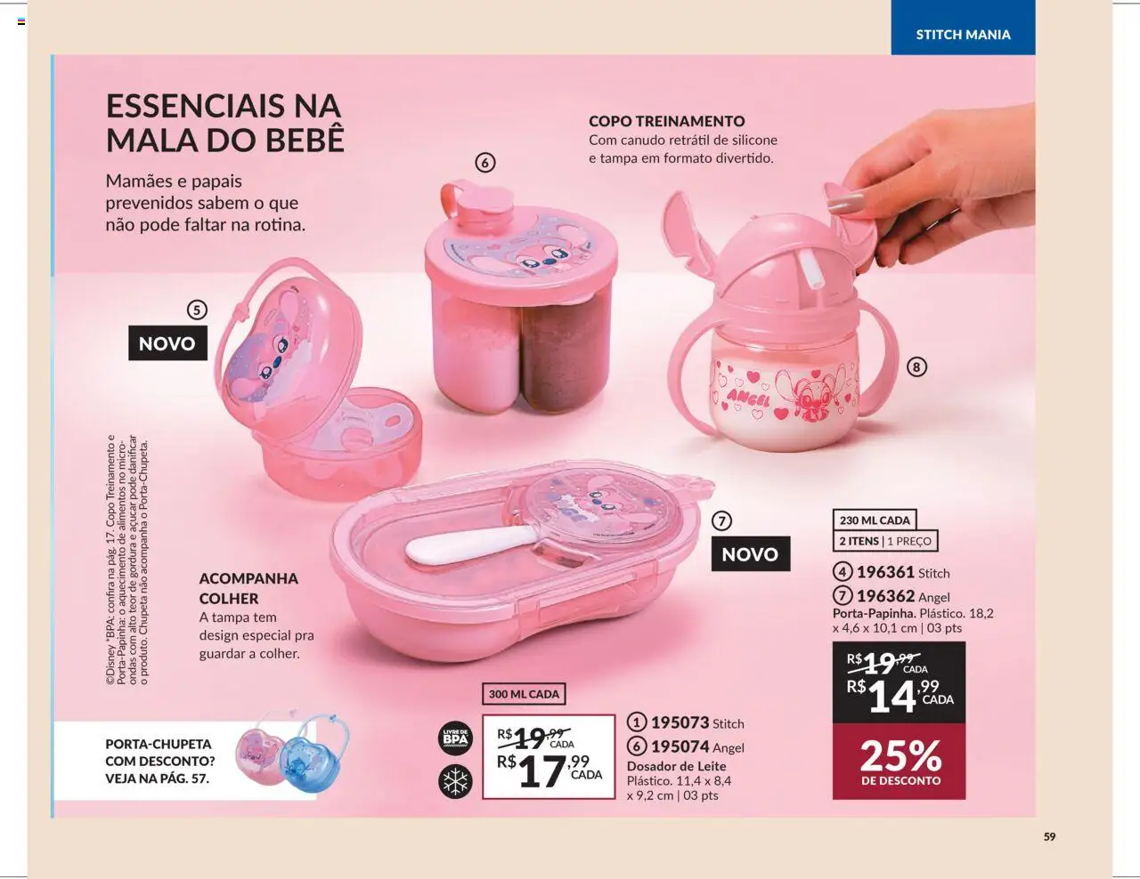 Avon Folheto - válido de 07.10.2025 | Página: 59 | Produtos: Leite, Chupeta, Açúcar