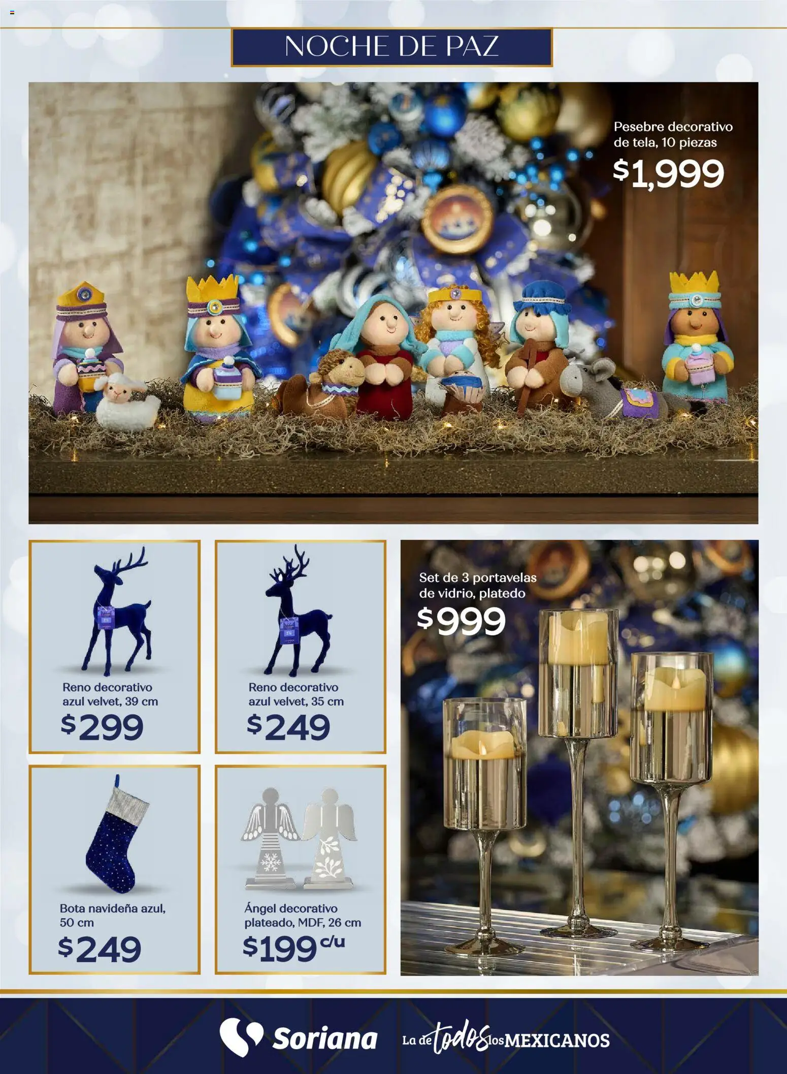 Nuevas ofertas de Soriana válidas en toda la República Mexicana desde el 25.09.2025. ¡Encuentra las mejores ofertas en Soriana - Decoración Navideña Híper Nacional! | Página: 12