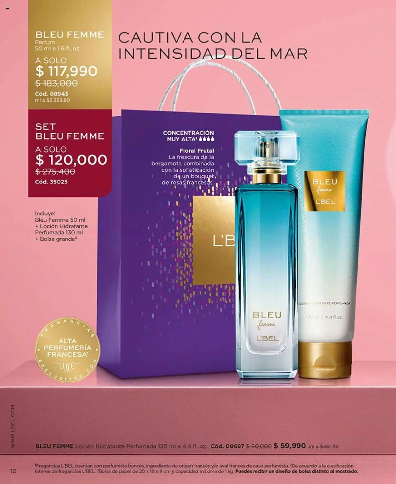 L'Bel revista - valida desde el 29.07.2025 | Página: 12 | Productos: Bolsa, Loción
