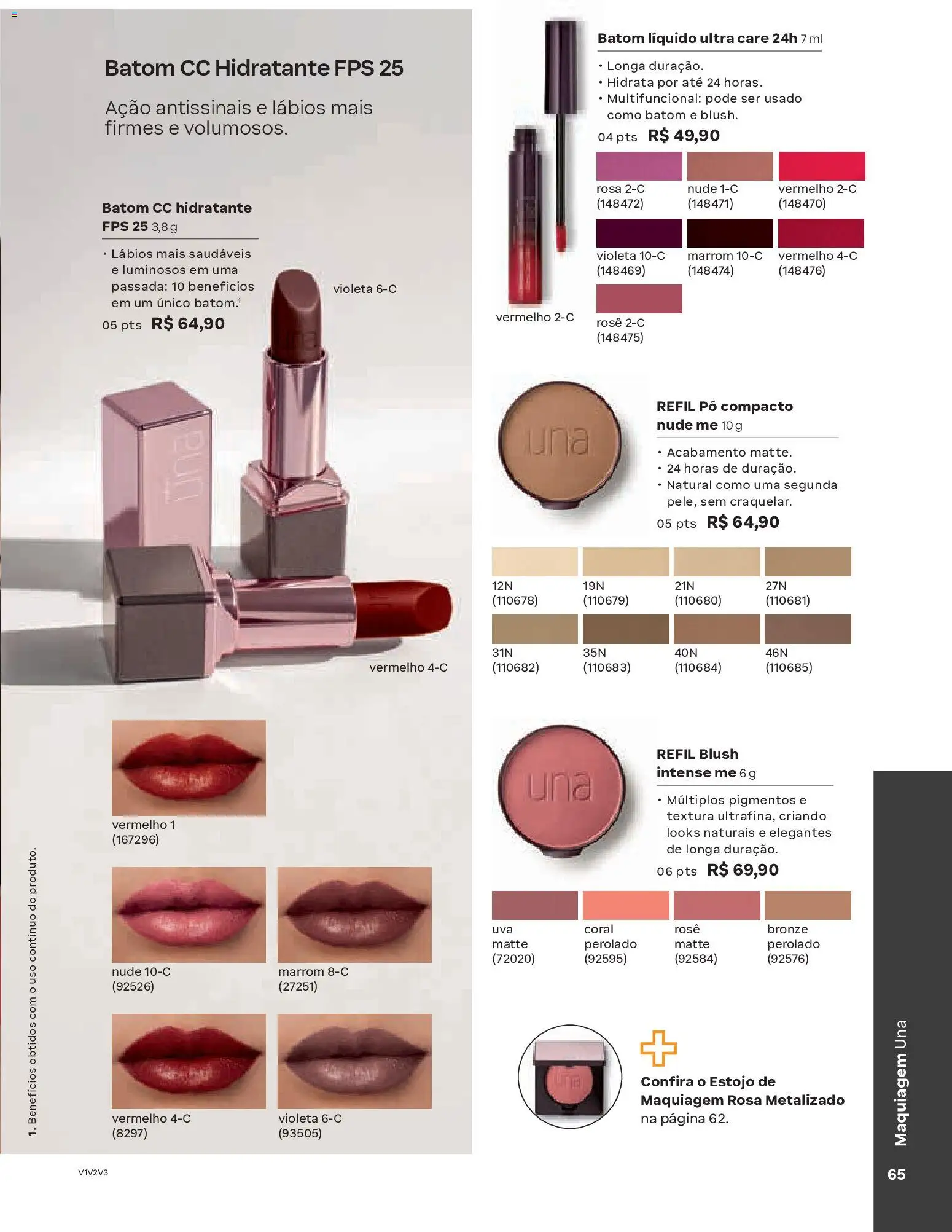 Natura Folheto - válido de 13.01.2026 | Página: 65 | Produtos: Pó compacto, Pó, Blush, Multifuncional