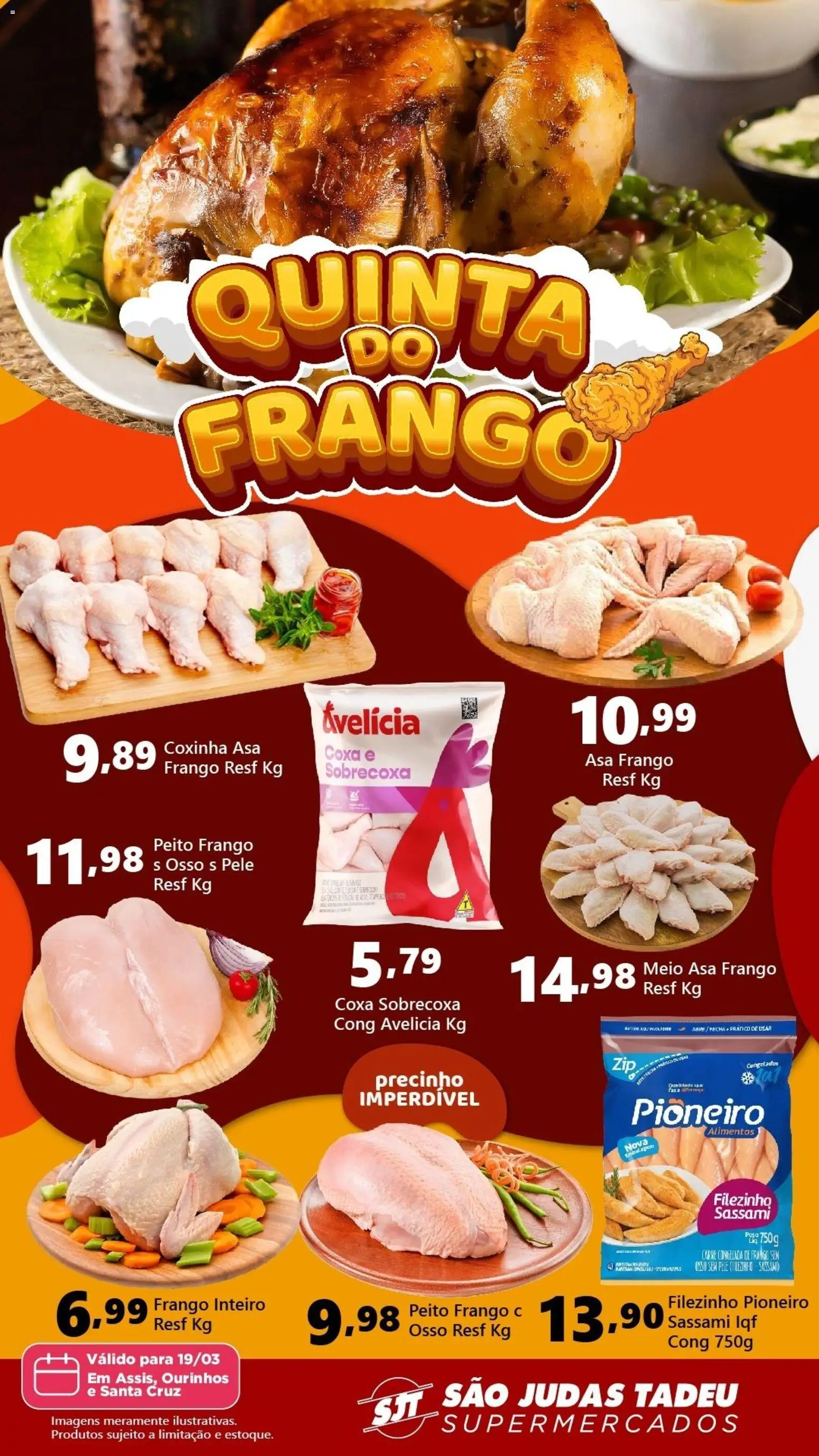São Judas Tadeu Folheto - válido de 19.03.2026 | Página: 1 | Produtos: Frango