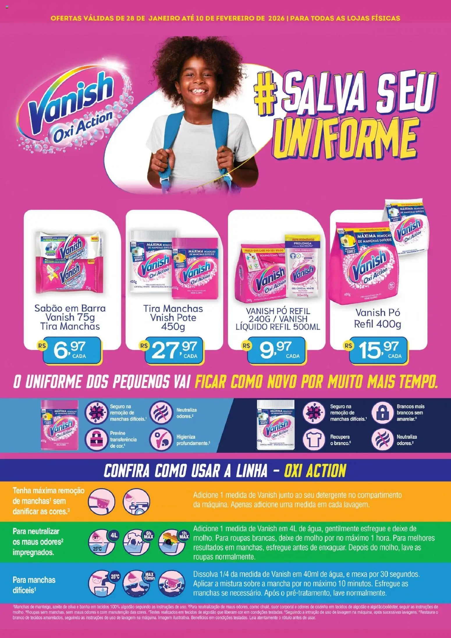 Bistek Supermercados Folheto - válido de 28.01.2026 | Página: 2 | Produtos: Cloro, Tira manchas, Detergente, Azeite