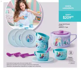 Vista previa de Juego de té Frozen, Plástico. 13 piezas. Incluye: 4 Tazas, 4 Platos, 4 Cucharas, 1 Cafetera., nuevo folleto de la tienda, válido en México a partir del 07.11.2025 | Página: 179