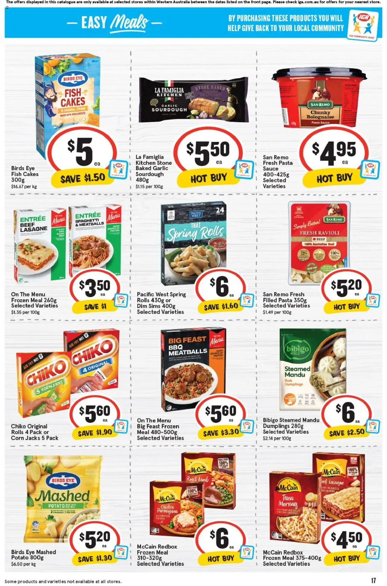 IGA catalogue - valid from 20.08.2025 | Page: 17 | Products: Chicken, Pork, Pasta, Tuna