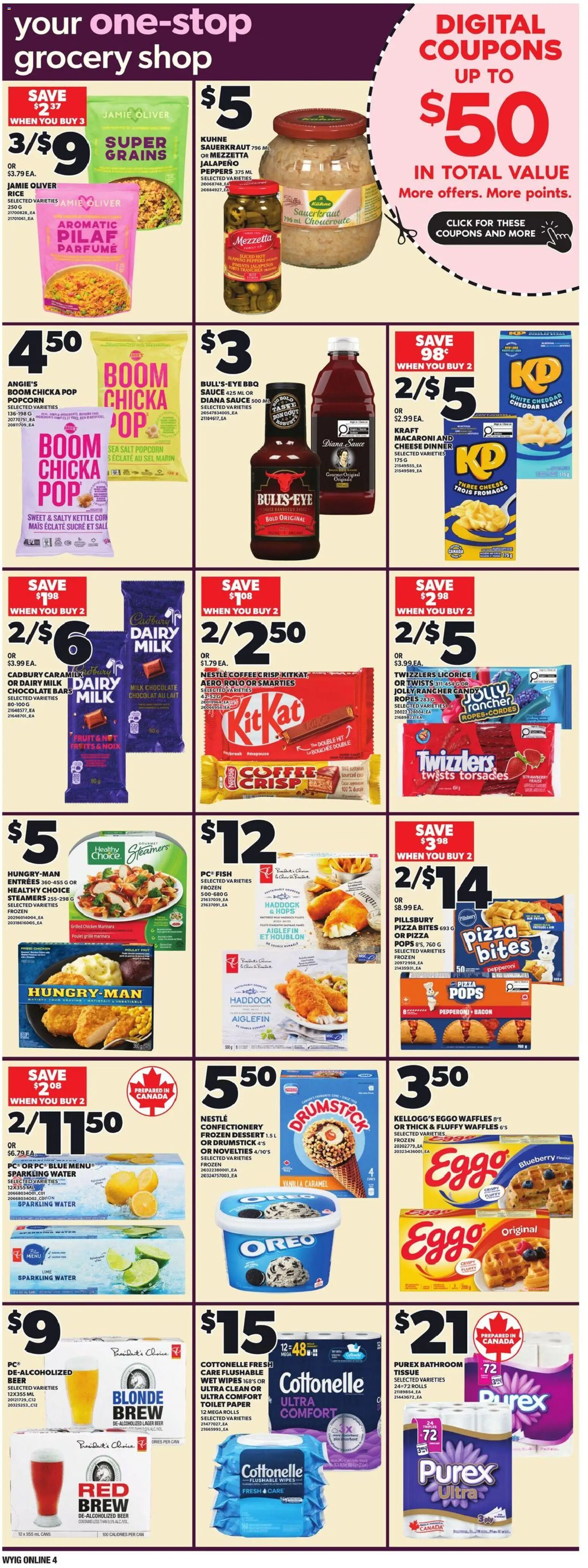 Loblaws flyer valid from 09.04.2026 | Page: 11 | Products: Fish, Kettle, Chocolate, Beer