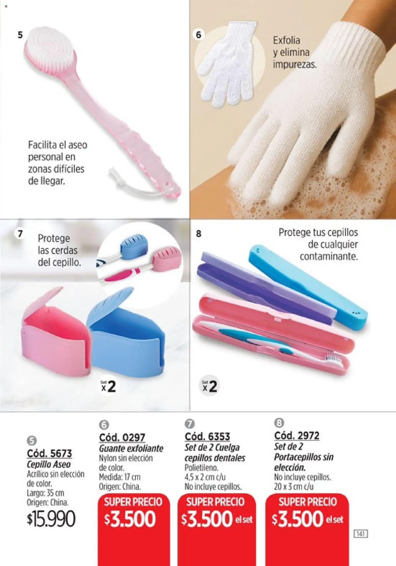 Amodil - Campaña 18/2025 │ válido desde el 30.11.2025 | Página: 141 | Productos: Guante, Cepillo, Guante exfoliante