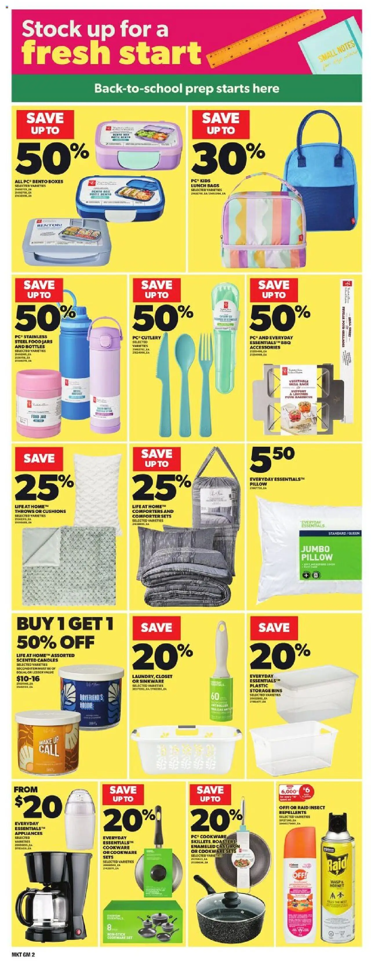 Loblaws flyer valid from 31.07.2025 | Page: 18 | Products: PC, Grill, Pillow, Hoodie