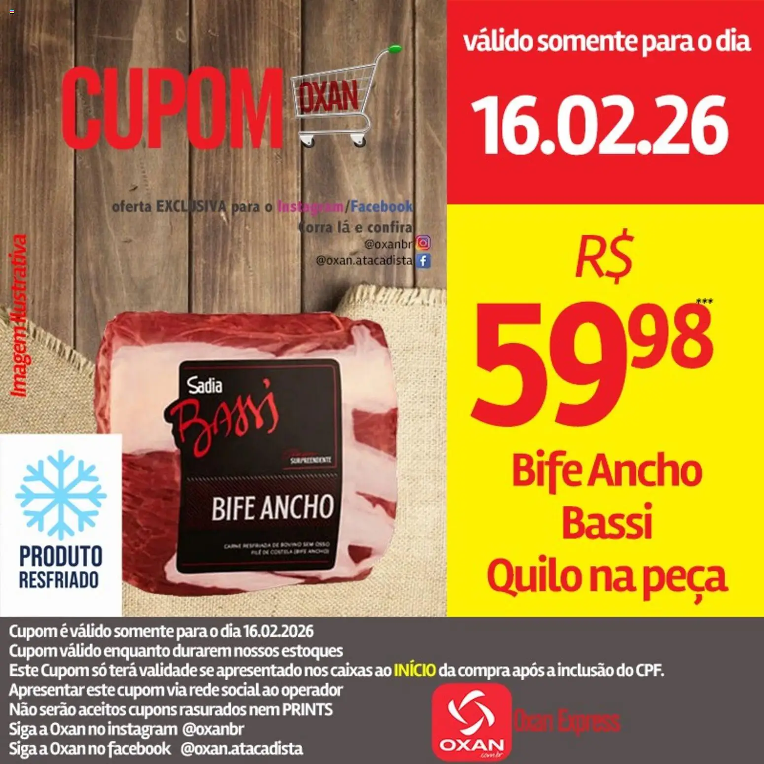 Oxan Atacadista Folheto - válido de 16.02.2026 | Página: 2 | Produtos: Carne