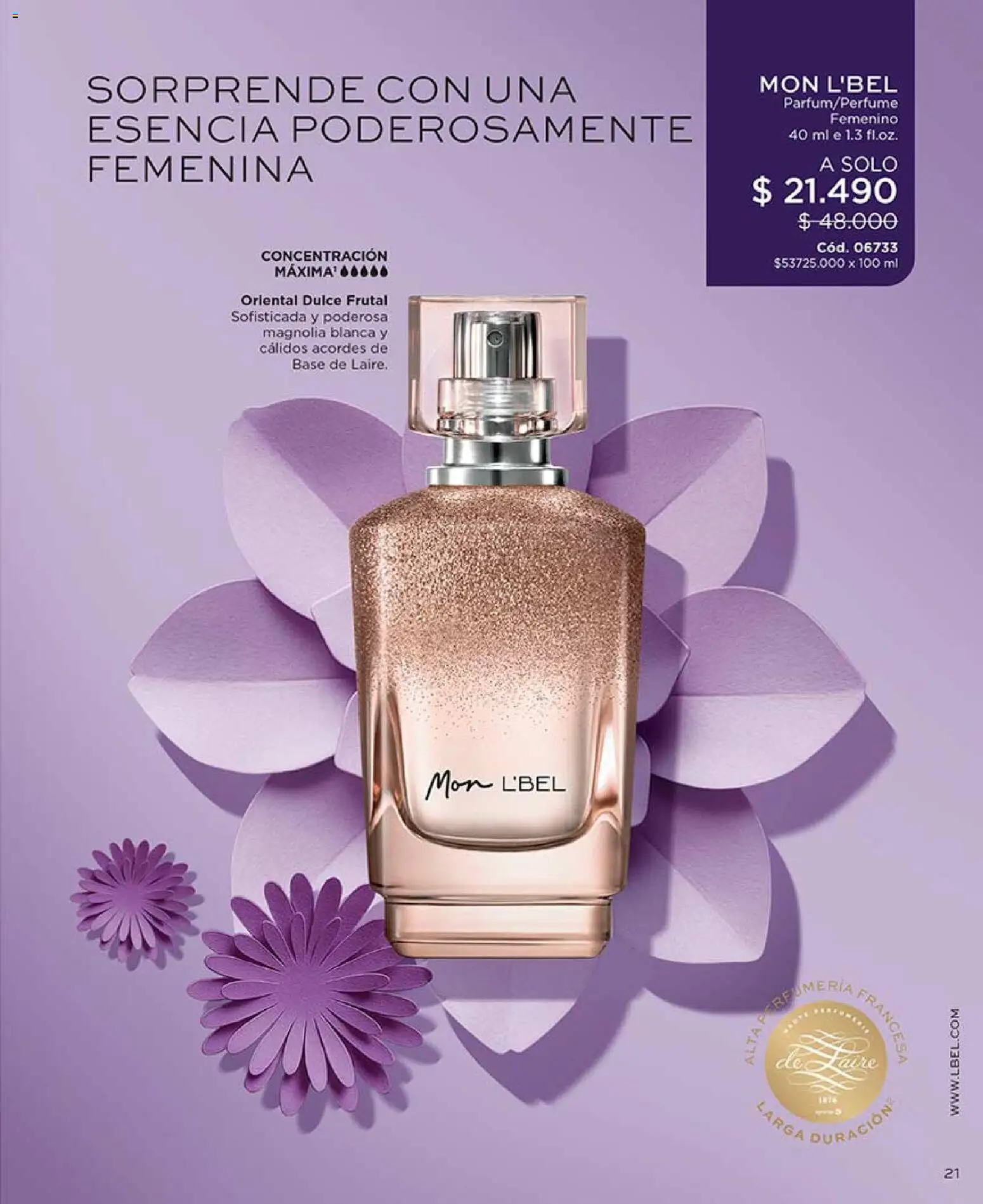 Catálogo L'Bel Campaña 7 │ válido desde el 18.04.2026 | Página: 21 | Productos: Base