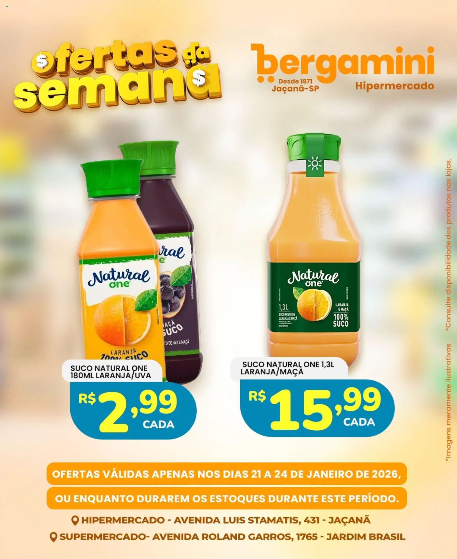 Supermercado Bergamini Folheto - válido de 21.01.2026 | Página: 14 | Produtos: Suco
