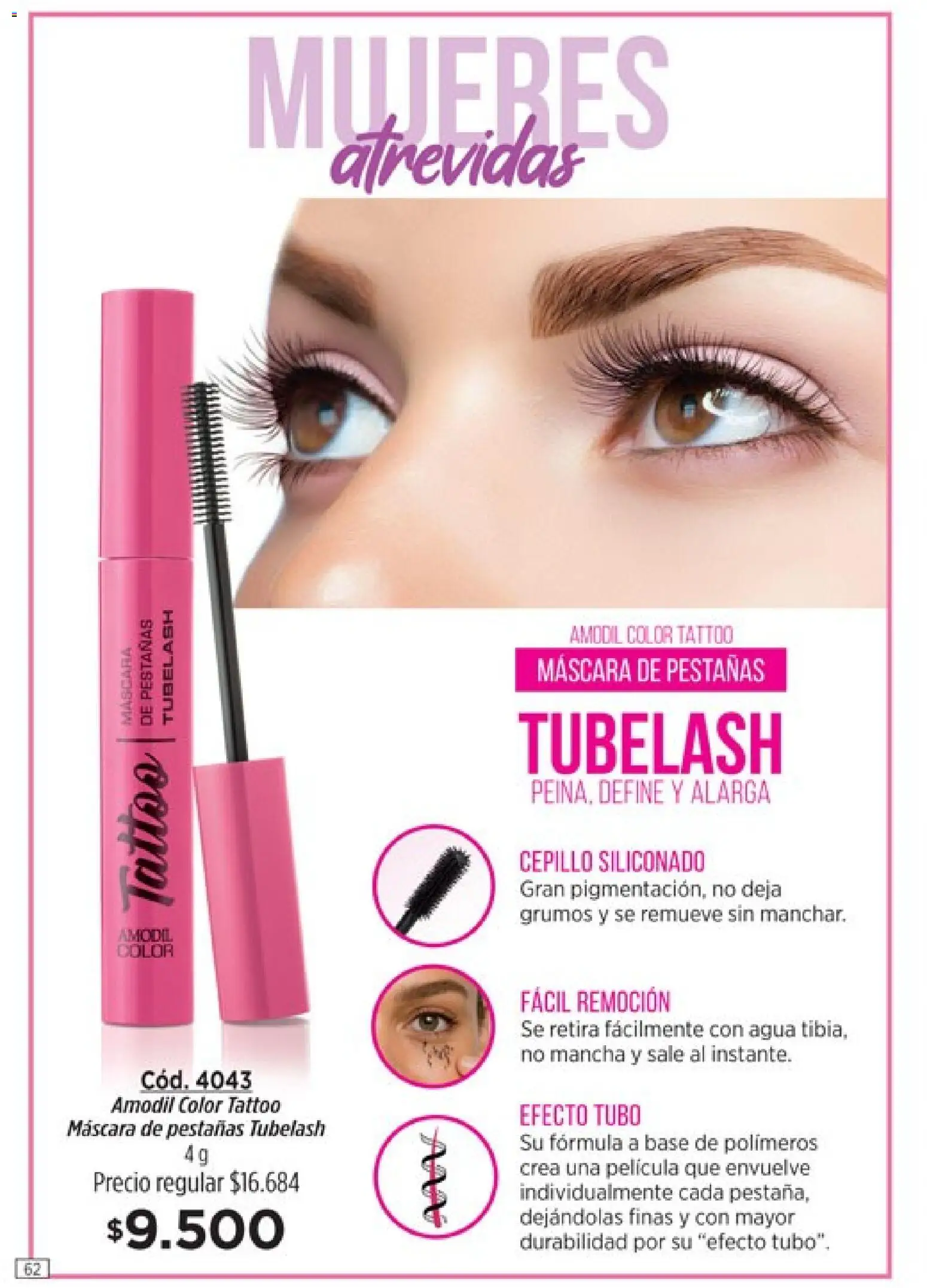 Catálogo Amodil Campaña 4 │ válido desde el 01.03.2026 | Página: 62 | Productos: Cepillo, Máscara, Mascara de pestañas, Agua